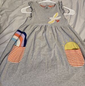 Mini Boden Gray Embelished Dress